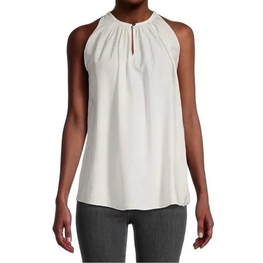 Catherine Malandrino Ivory Sleeveless Blouse
